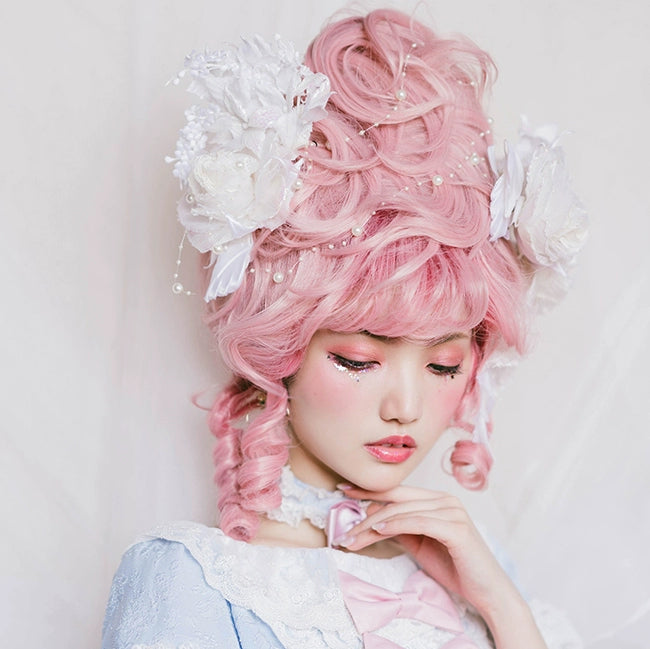 (BFM)Vanyar~Luxury French Lolita Wig Rococo High-Volume Wig Sweety dream (With Bangs) Free size 