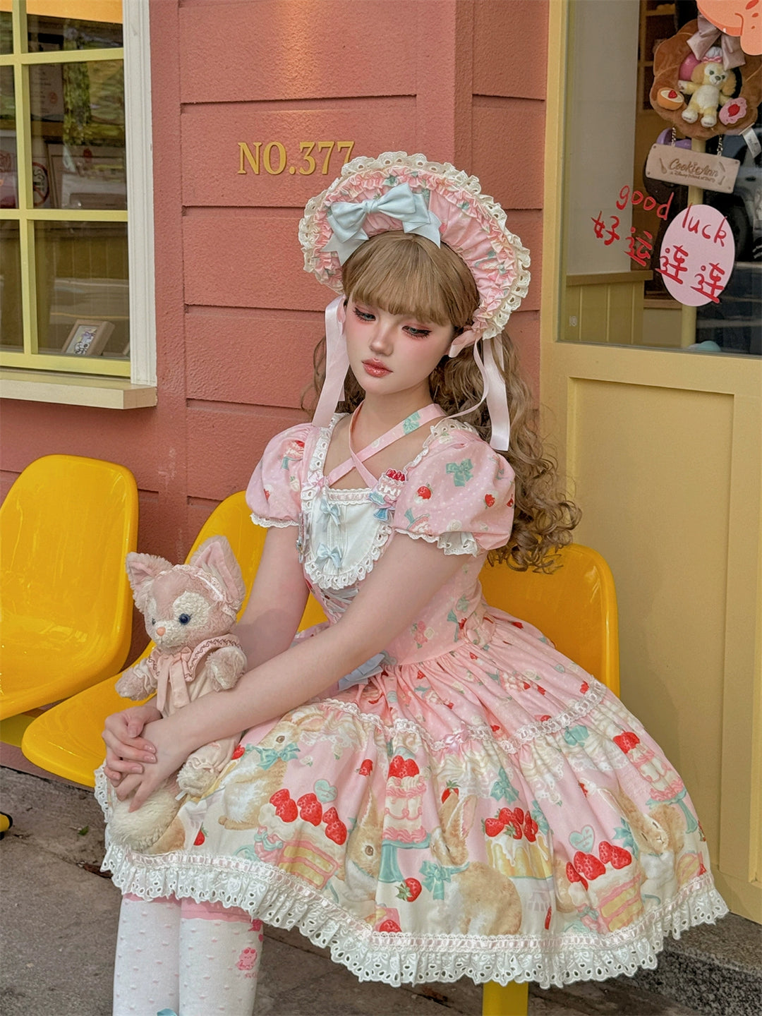 Dark Star Island~Honey Bunny Cake~Sweet Lolita JSK/OP/Strap SK/Shirt   