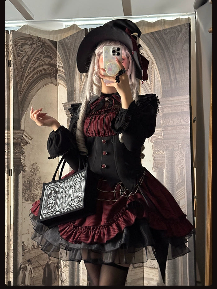 Alice Girl~Lolita Potion~Gothic Lolita Handbag Embroidered Lolita Black Bag