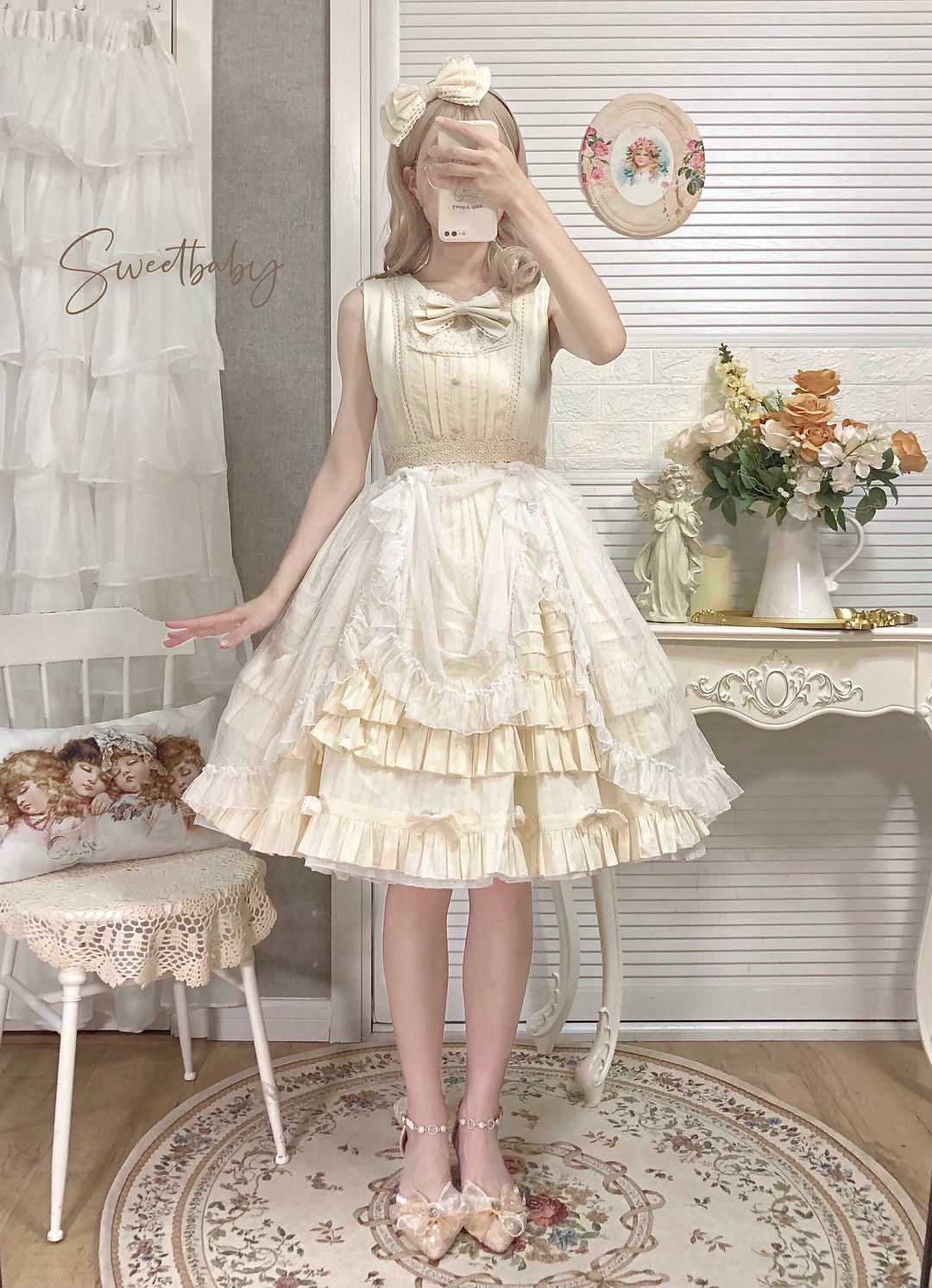 (BFM)Strawberry Witch~Elegant Lolita Jumper Dress Solid Color JSK