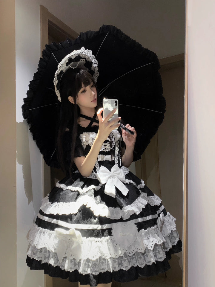 Immersive original~Belia~Old School Lolita JSK Sweet Doll Princess Dress   