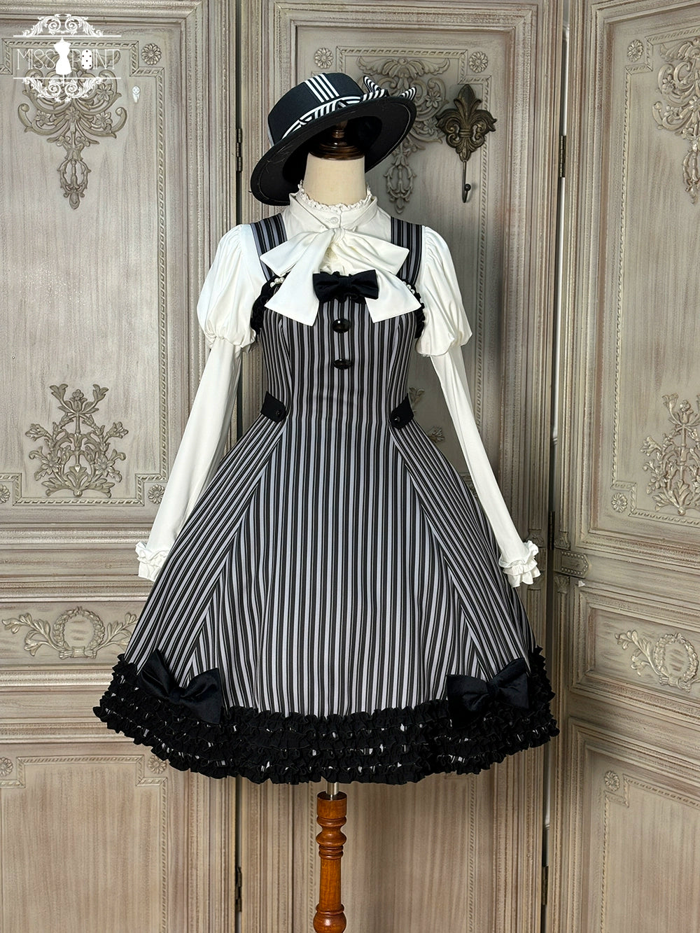 Miss Point - Classic Lolita JSK Customized Stripe Lolita Dress 40842:681080