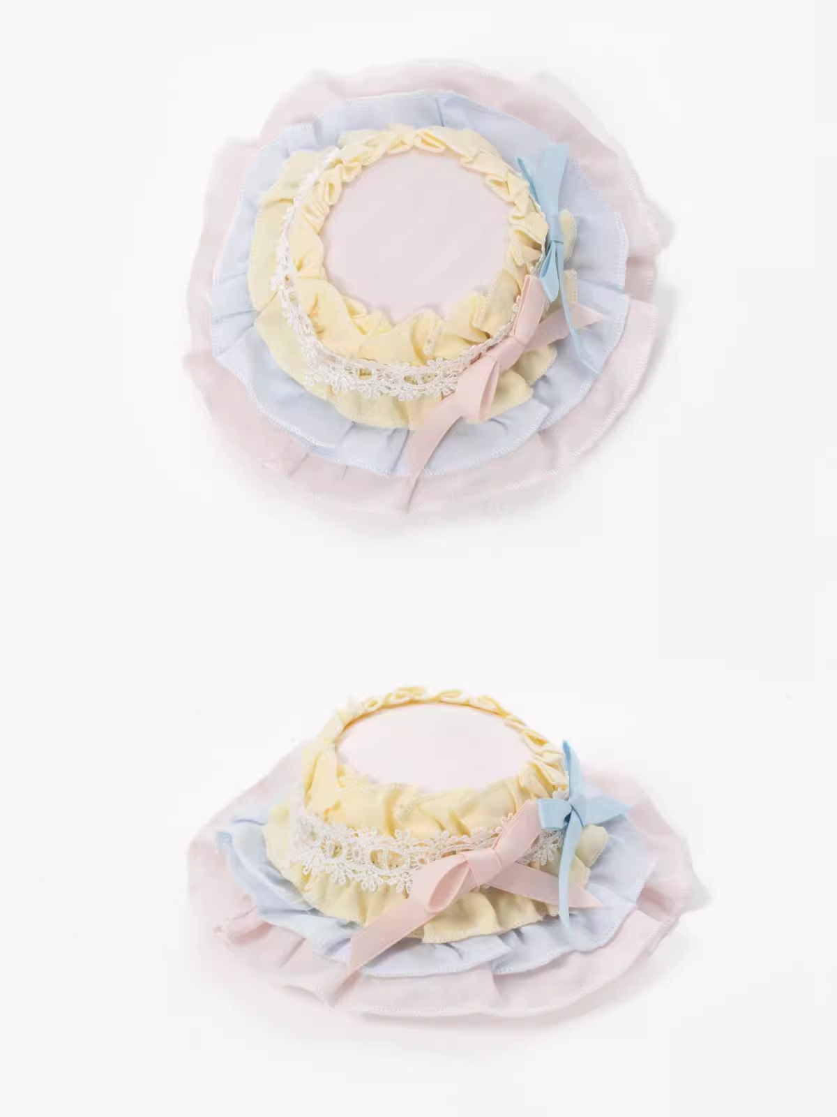 Chubby Cat Diary - Sweetheart Macarons - Sweet Lolita JSK Dress, Pom-pom Accents (L M S) 44105:795938