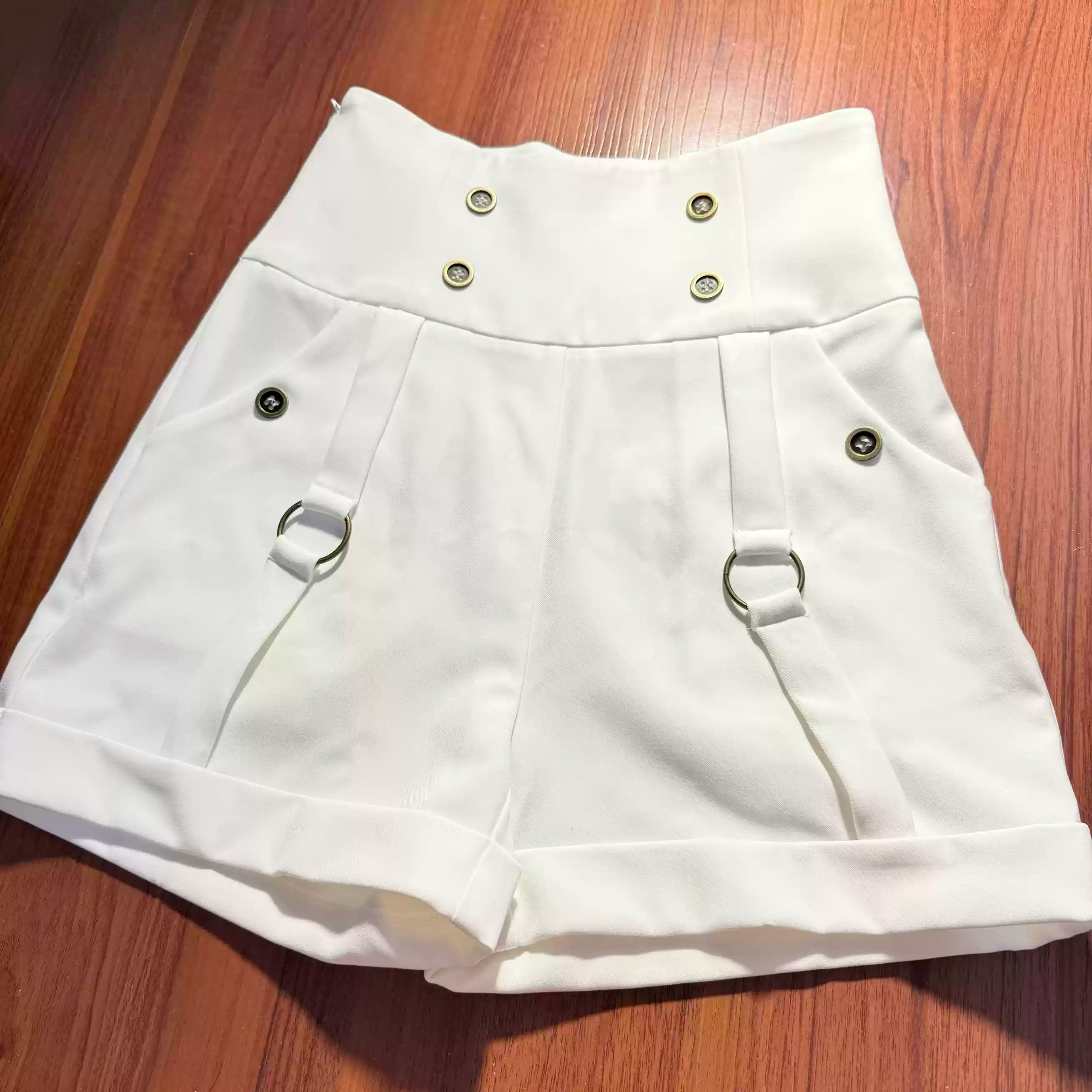 Gazing Galactic - Ouji Lolita Shorts Hight Waist Shorts XS White Ouji shorts