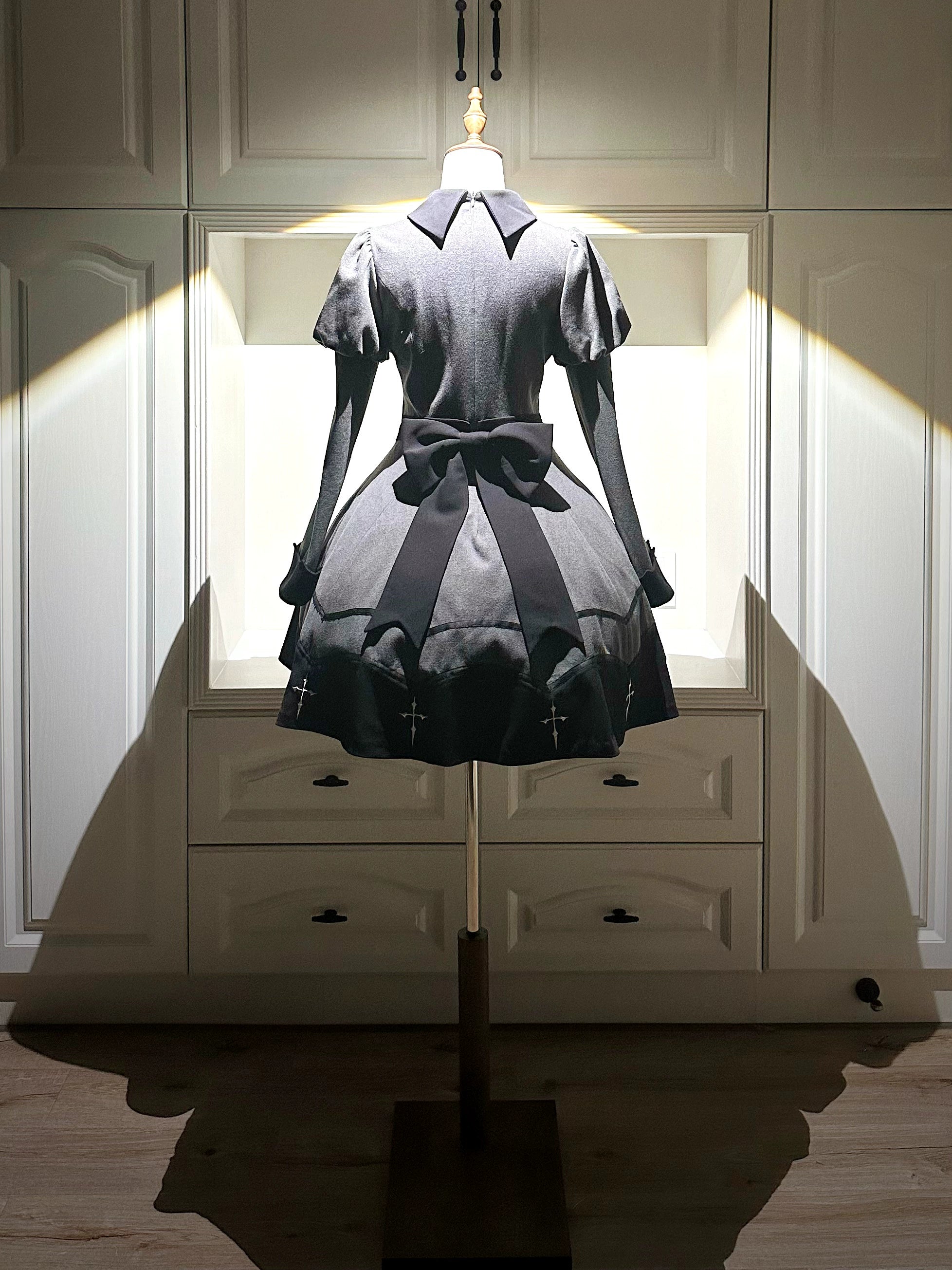 Polaris Lolita - Vampire Princess - Bat-Inspired Halloween Gothic Lolita OP Dress 43386:774890