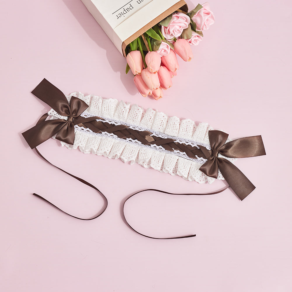 Sugar Time - Kawaii Lolita Cat Ears Design Headband a coffee color headband