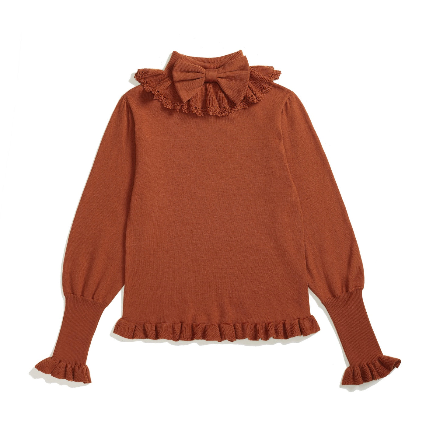 (BuyForMe) PPX STUDIO~Sweet Lolita Woolen Sweater Multicolors free size caramel color 