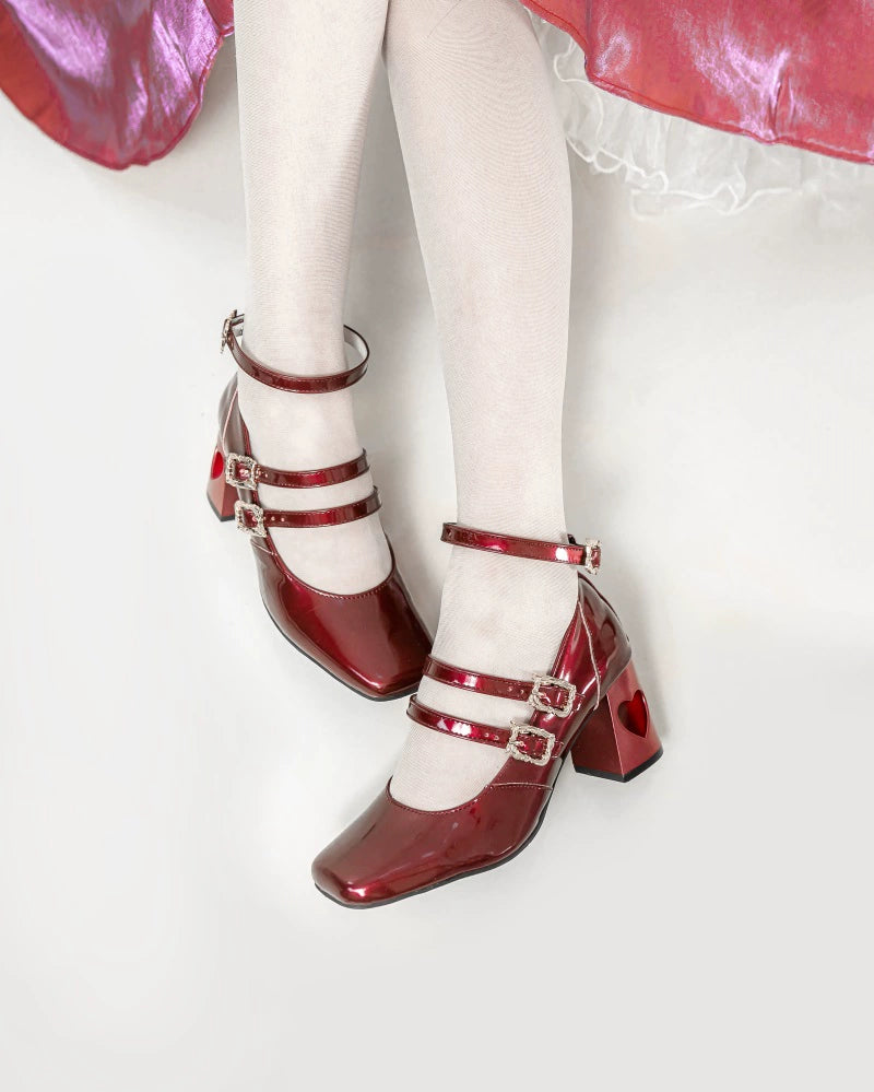 MR.Qiutian - Byron Manor - Elegant Lolita Shoes Thick Mid Heel Shoes