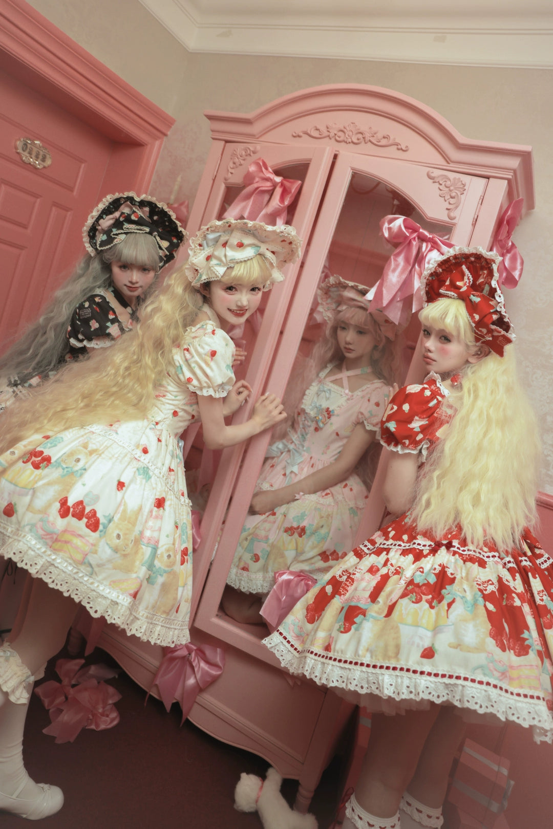 Dark Star Island~Honey Bunny Cake~Sweet Lolita JSK/OP/Strap SK/Shirt   