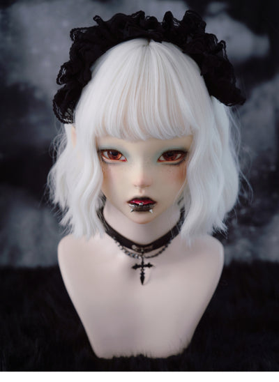Strange Sugar~Gothic Lolita Lace Black Headband black hairband  