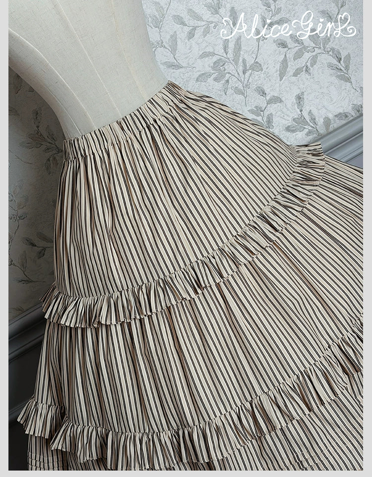 Alice Girl - Duke of Victoria - Classic Lolita SK & Overskirt Set 44092:794892