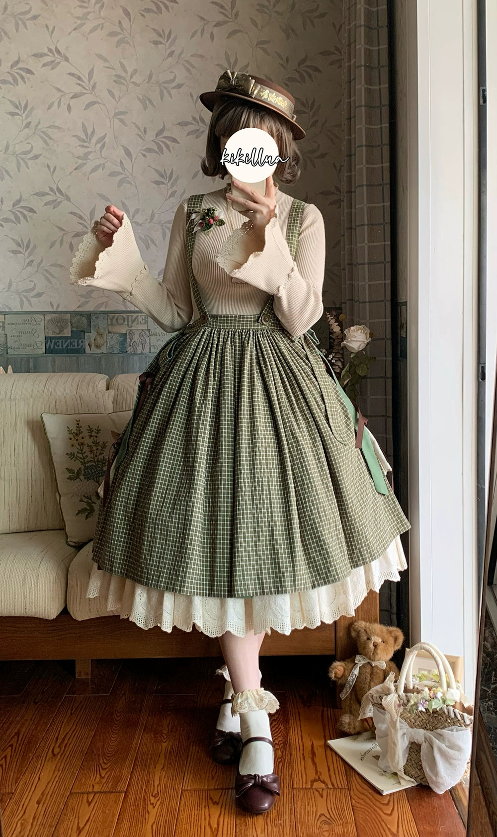 Miss Point - Customized Lolita Skirt Embroidery Lace Cotton Lolita Skirt