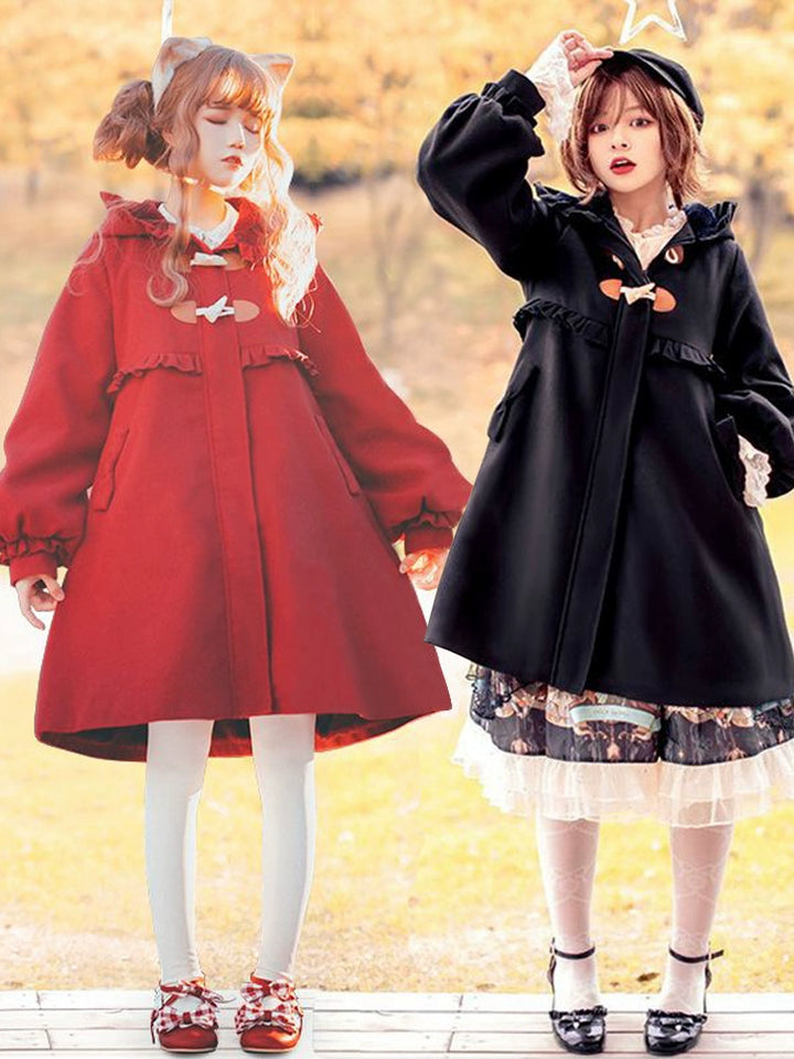 Fairy Cat~Sweet Lolita Coat Autumn and Winter Lolita Outwear