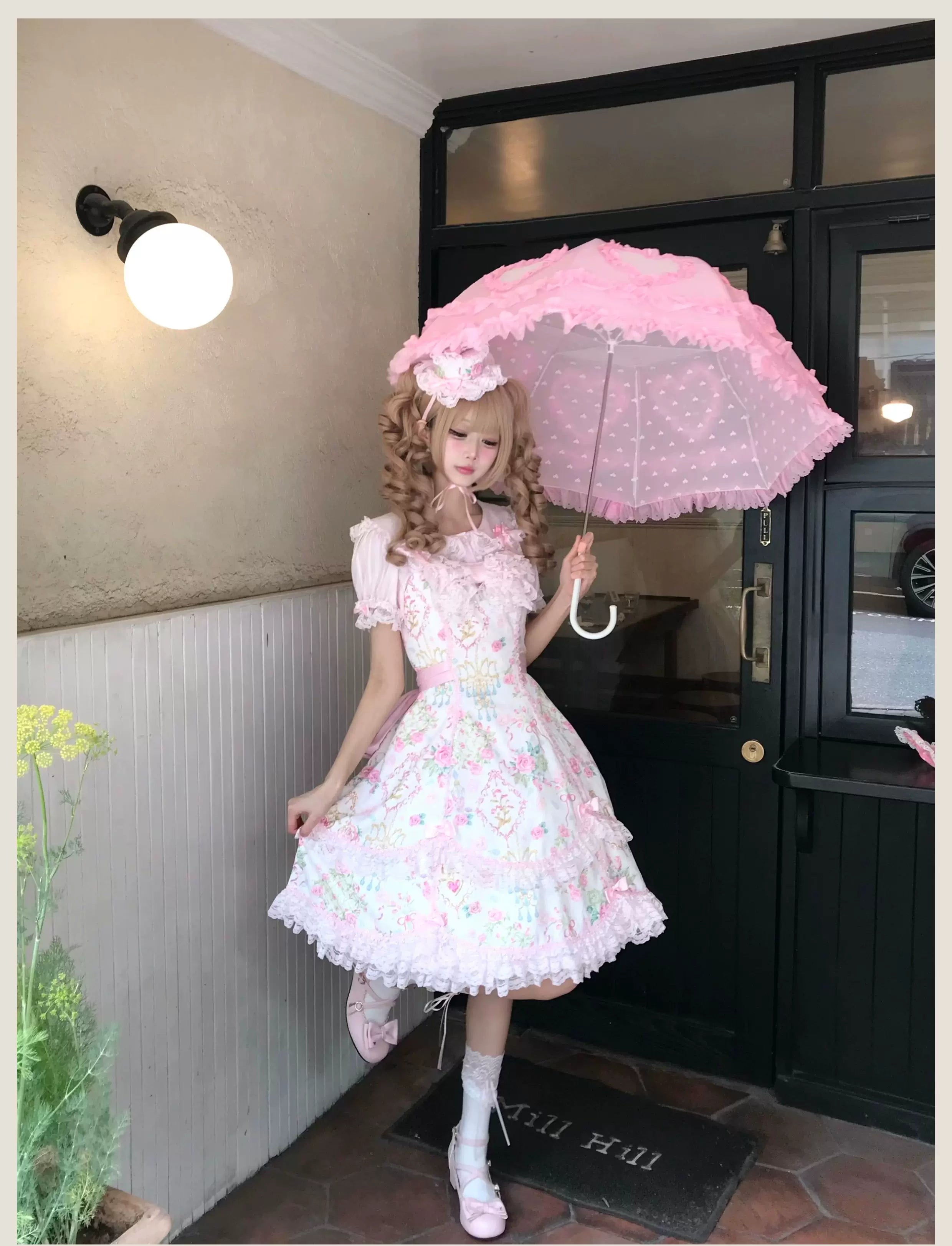 Old School Lolita Peter Pan Collar Blouse with Lace 45504:851247