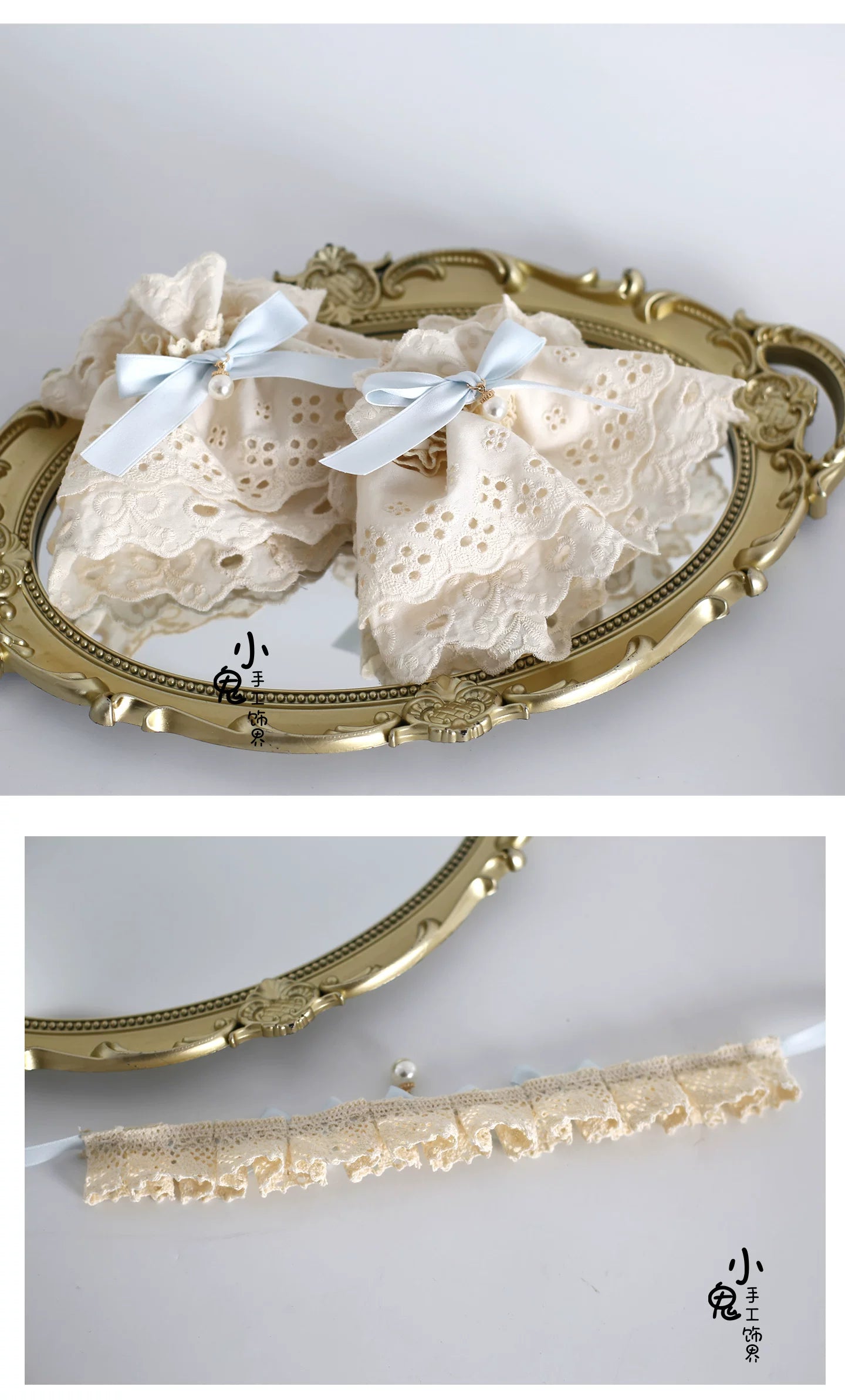 Little Butterfly - Sweet Lolita Headdress Set, Lace & Bows