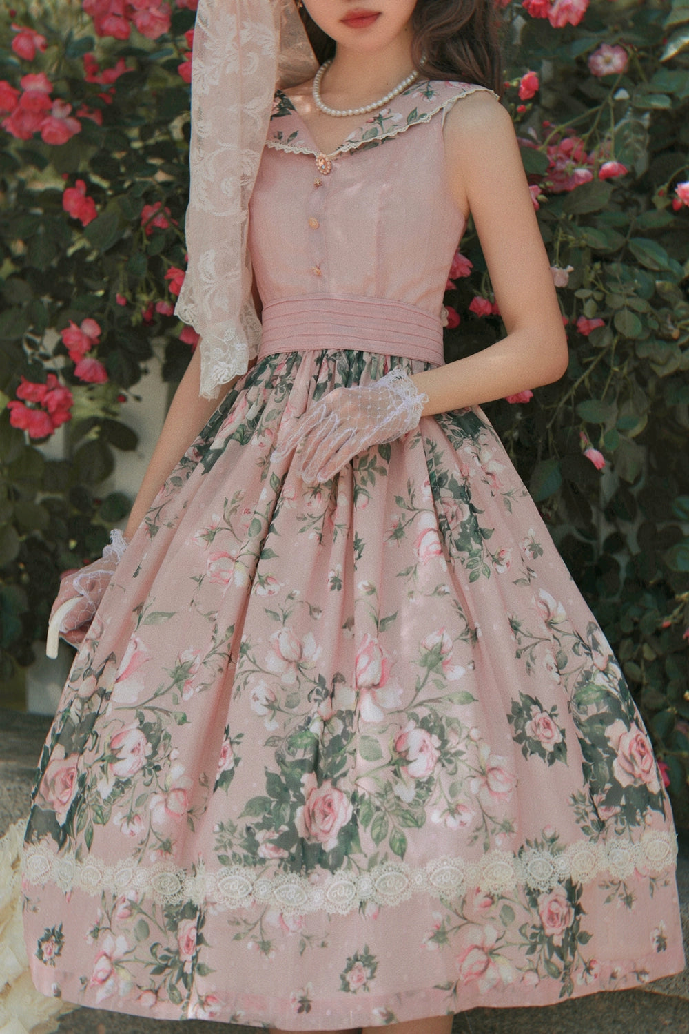 Miss Point~French Rose~Elegant Lolita JSK Dress