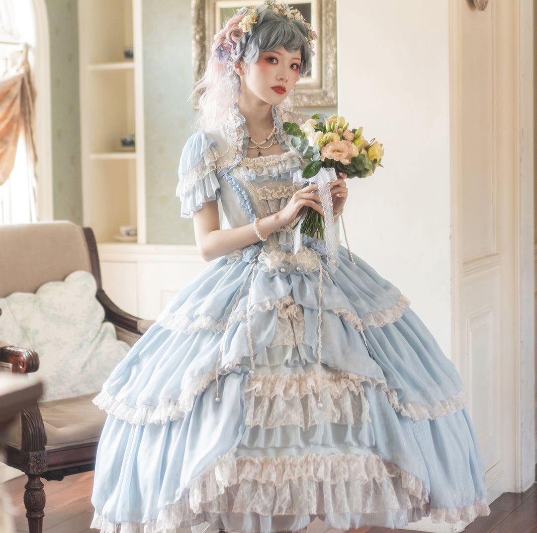 Henrietta~Look for Butterflies~Elegant Lolita Princess Dress Multicolor Custom Size   