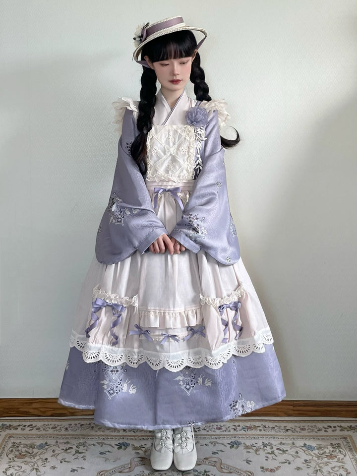 Meow Studio~Cloud Pharmacy~Qi Lolita OP Lolita Overskirt S Dress + Overskirt 