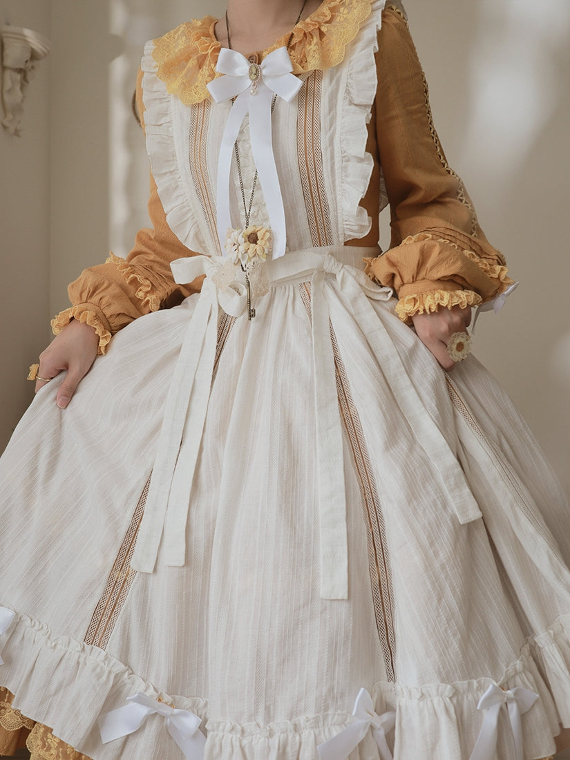 Polyhymnia~Tasha's Garden~White Classical Lolita Dress Apron   