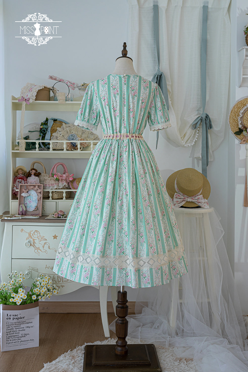 (Buyforme)Miss Point~Happy Summer Elegant Lolita Floral OP Dress   