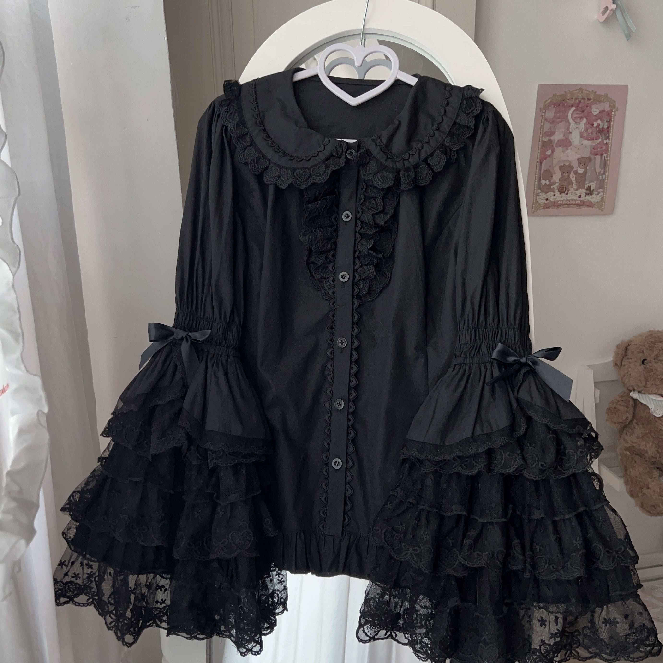 Sugar Girl - Love Overture - Sweet Lolita JSK Suit Tiered Ruffles Dress (L M S) 40624:685414