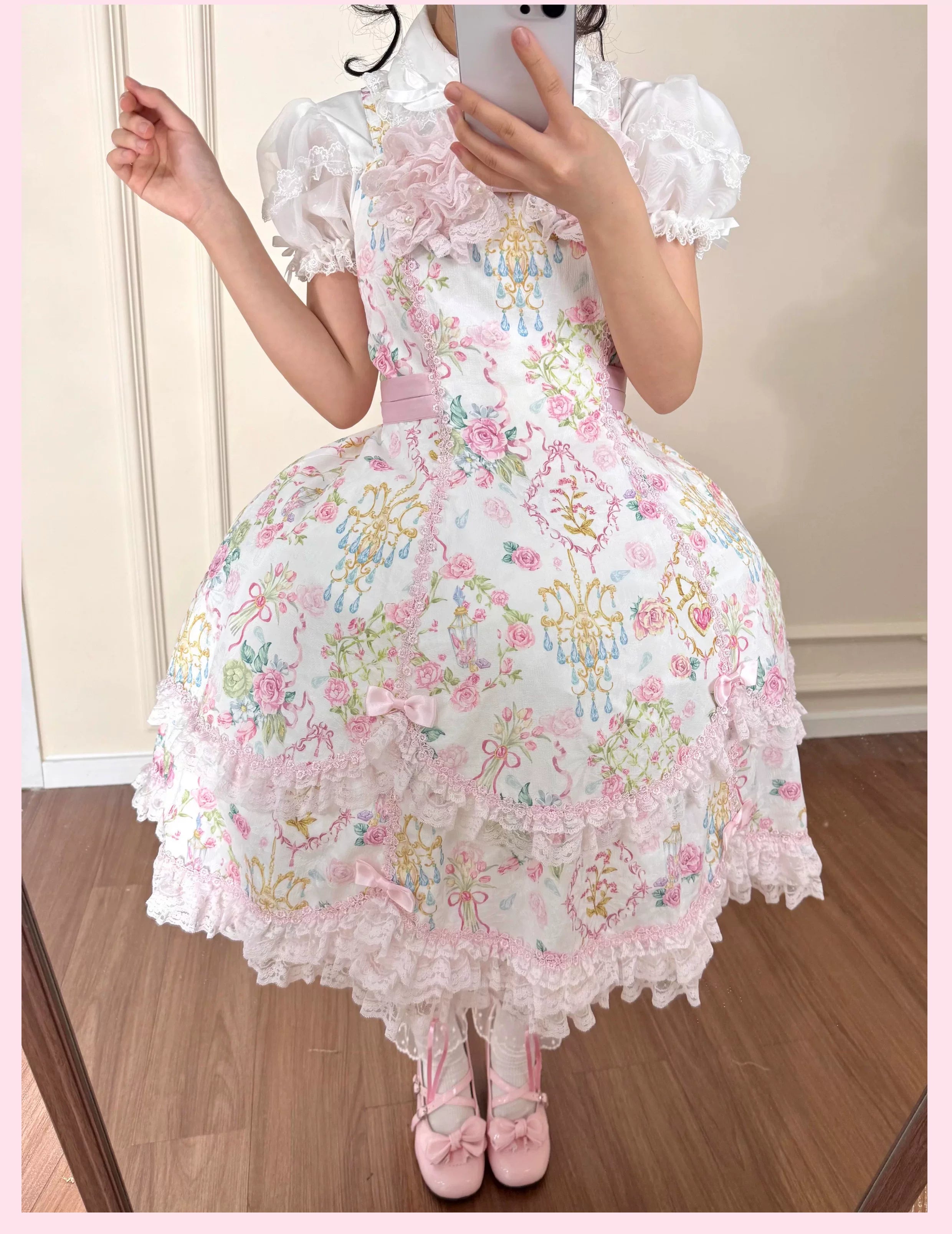 Tata Bath Puff - Bell-Shaped Super Puffy Lolita Petticoat, Adjustable Waist 45142:836299