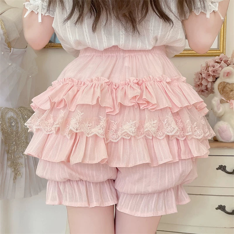 Sweet Lolita Cotton Bloomers, Ruffles and Bows 45184:839090