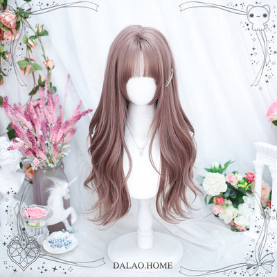 Dalao~Daily Lolita Wig Long Curly Various Styles Ins KOL Wig 107 Rose Pink (New)  
