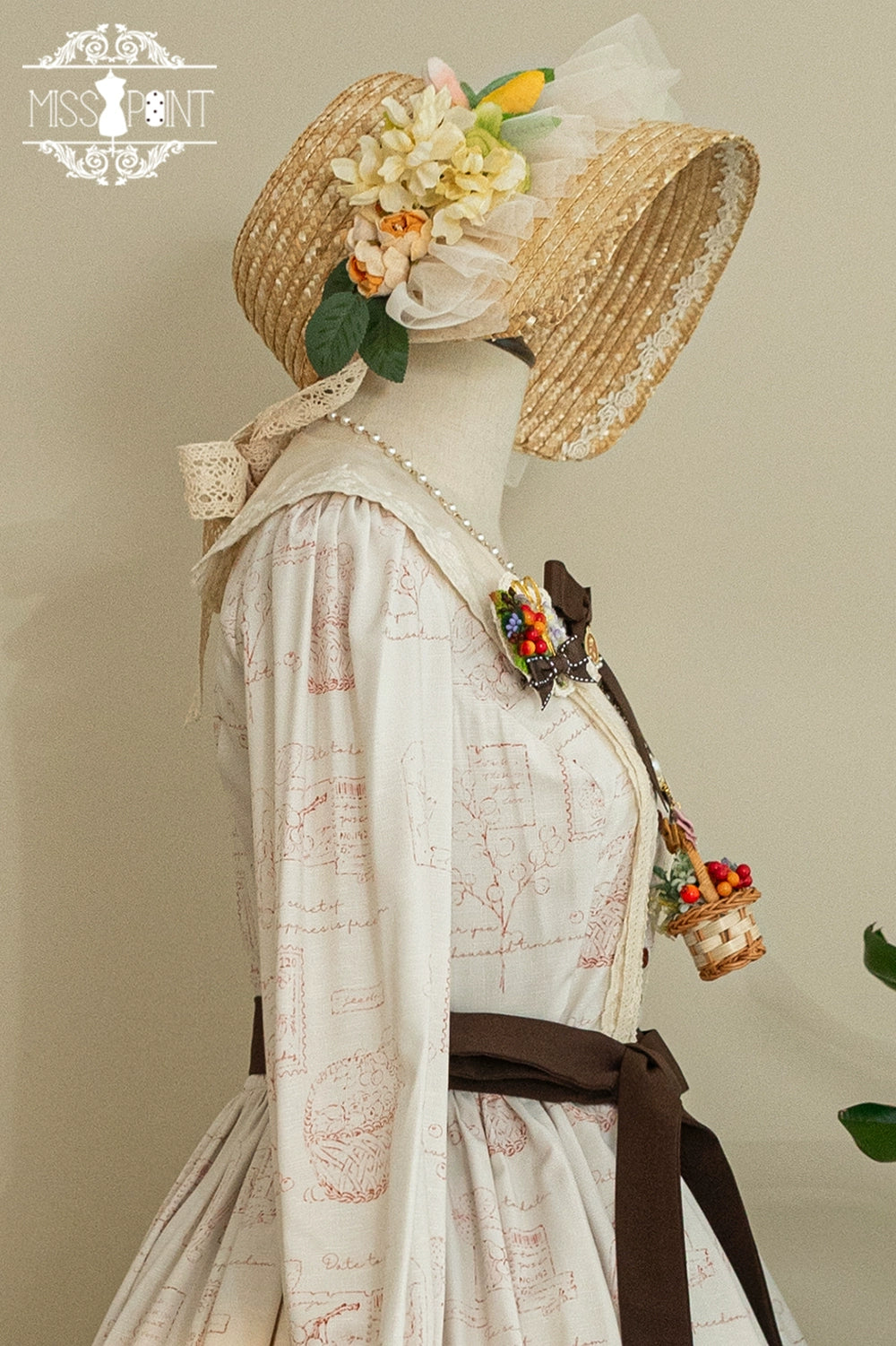 (Buyforme)Miss Point~Forest Lolita Lantern Sleeve OP Casual Dress 29482:342006
