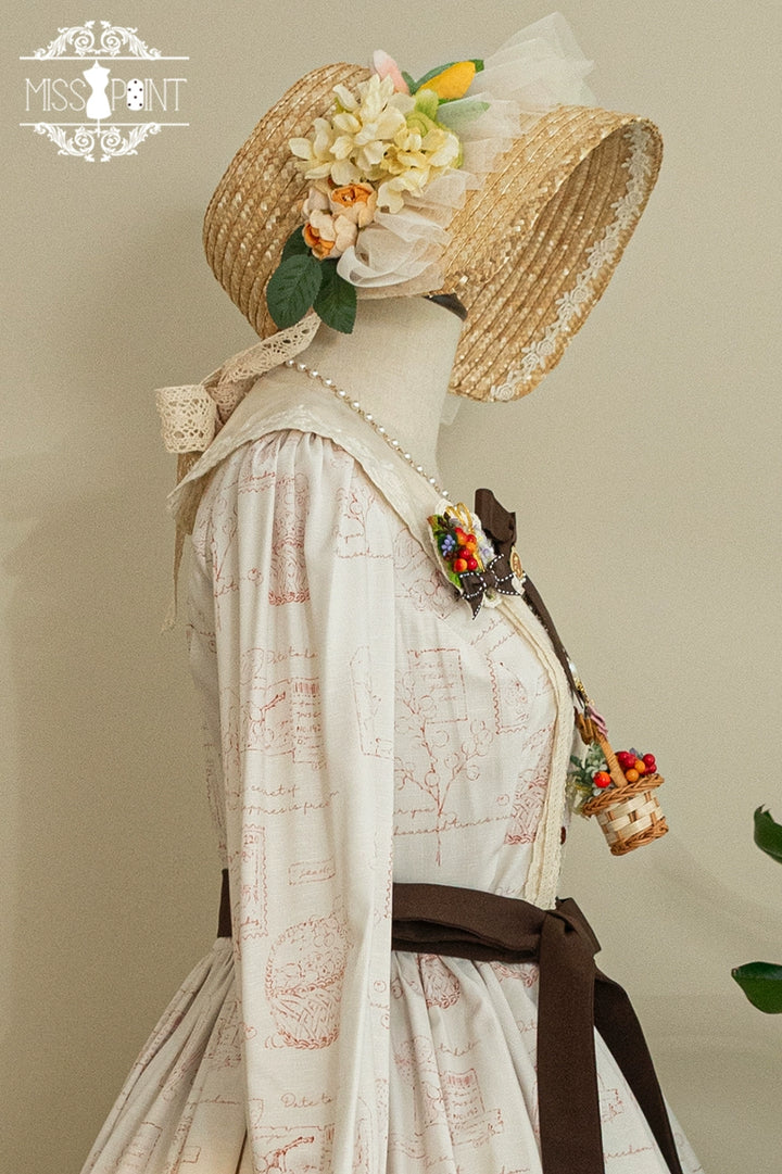 (Buyforme)Miss Point~Forest Lolita Lantern Sleeve OP Casual Dress 29482:342006