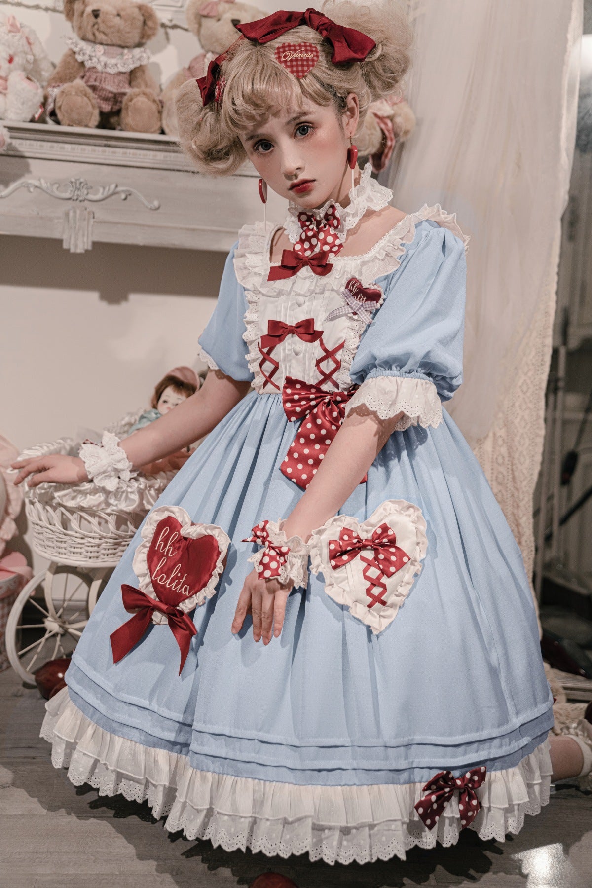 Cornfield Lolita~Strawberry Ice~Sweet Lolita Dress OP   