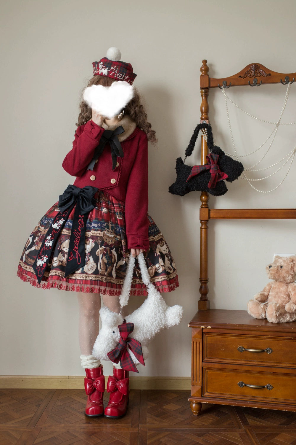 LeMiroir - Winter Solstice - Elegant Lolita Winter Short Coat & SK 44069:794257