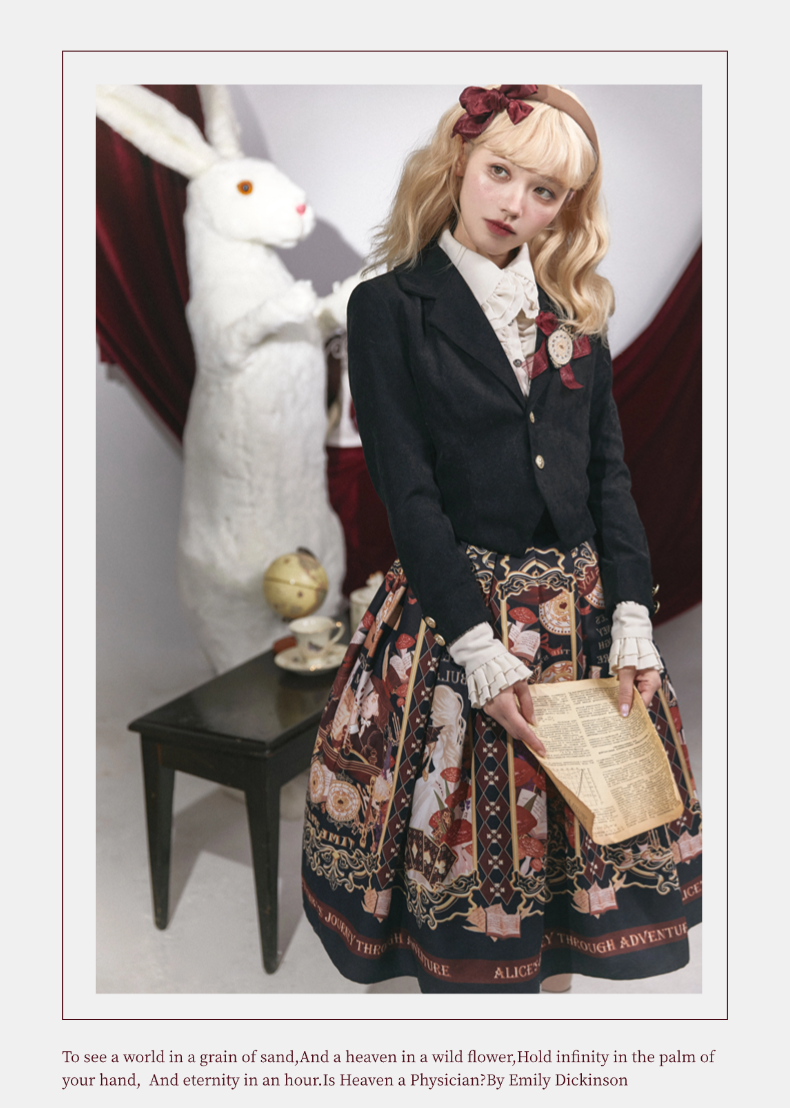 Alice in Wonderland~Holy Night Alice~Classic Lolita Dress Preppy Style Bust-supporting JSK 40466:663802