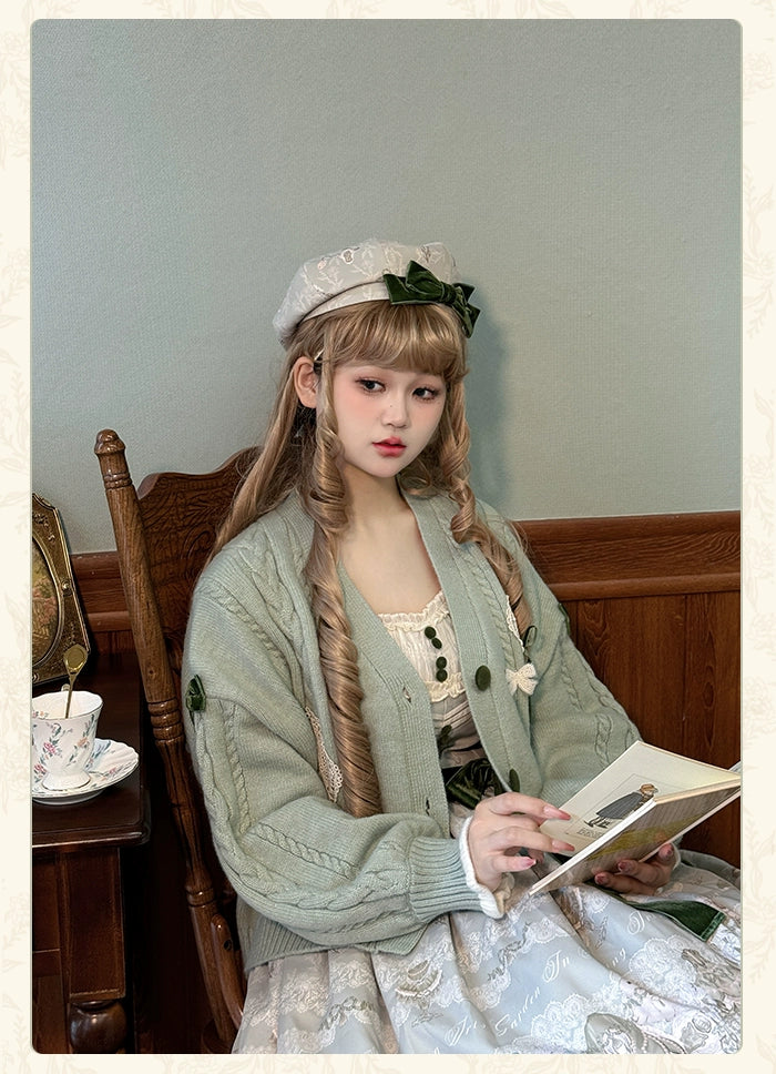 Alice Girl~Iris Study Room~Classic Lolita Cardigan Elegant Lolita Outwear 39304:631002