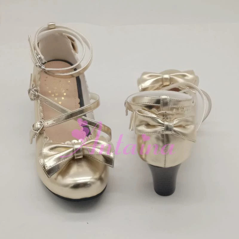 Antaina~Sweet Chunky Heels Lolita Shoes Size 41-44   