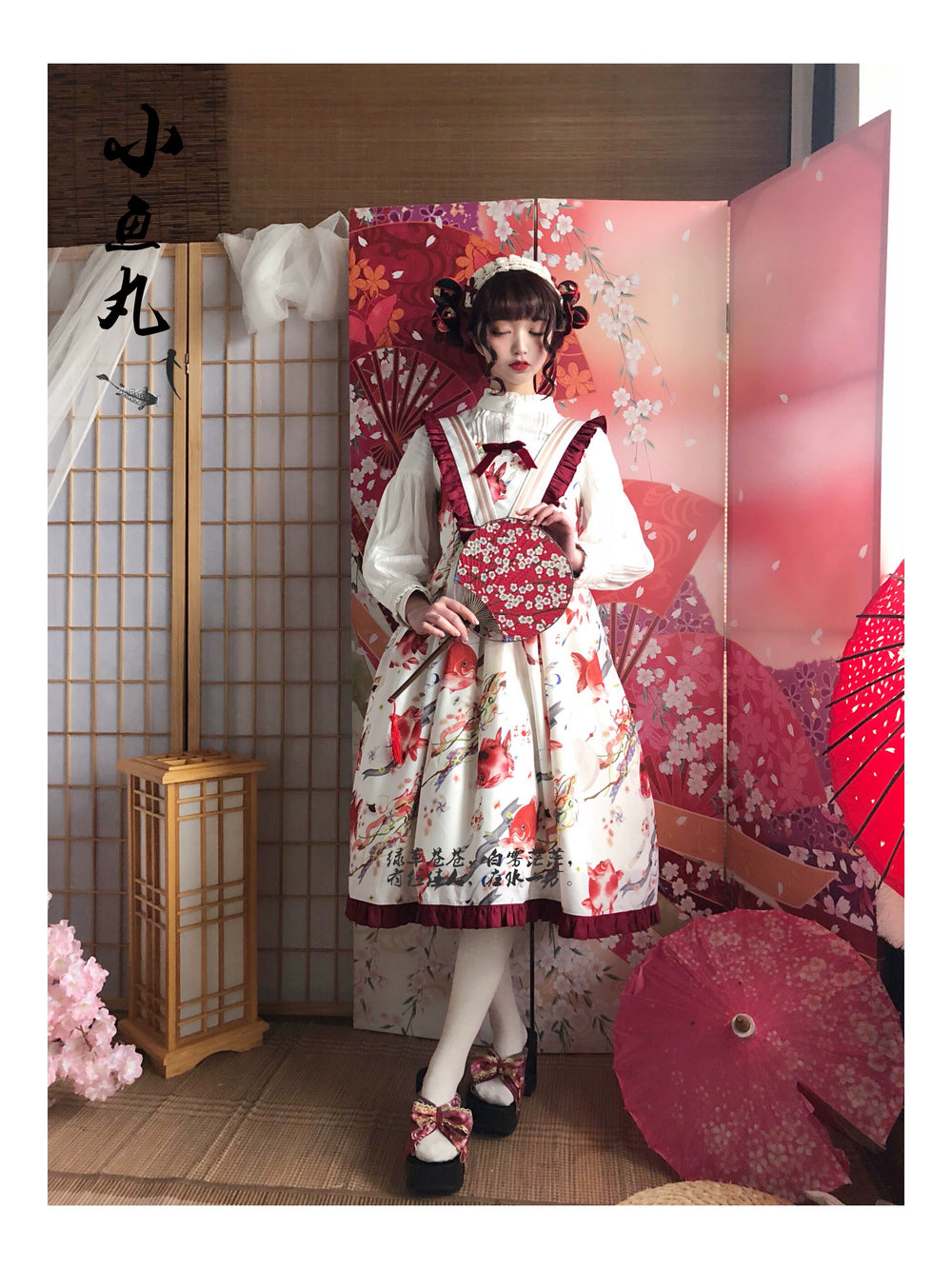 (BFM)Southern Cross~Fishball Type 2 Fly Sleeve JSK Print Lolita Dress