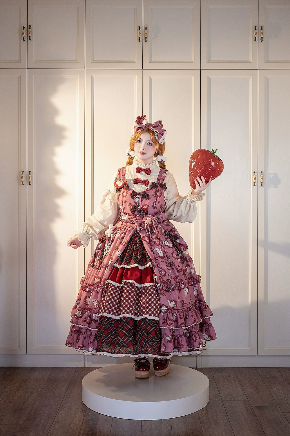 Miss Point - Forest Berry Bunny - Sweet Lolita JSK Elegant Bunny Print Dress 41972:720990