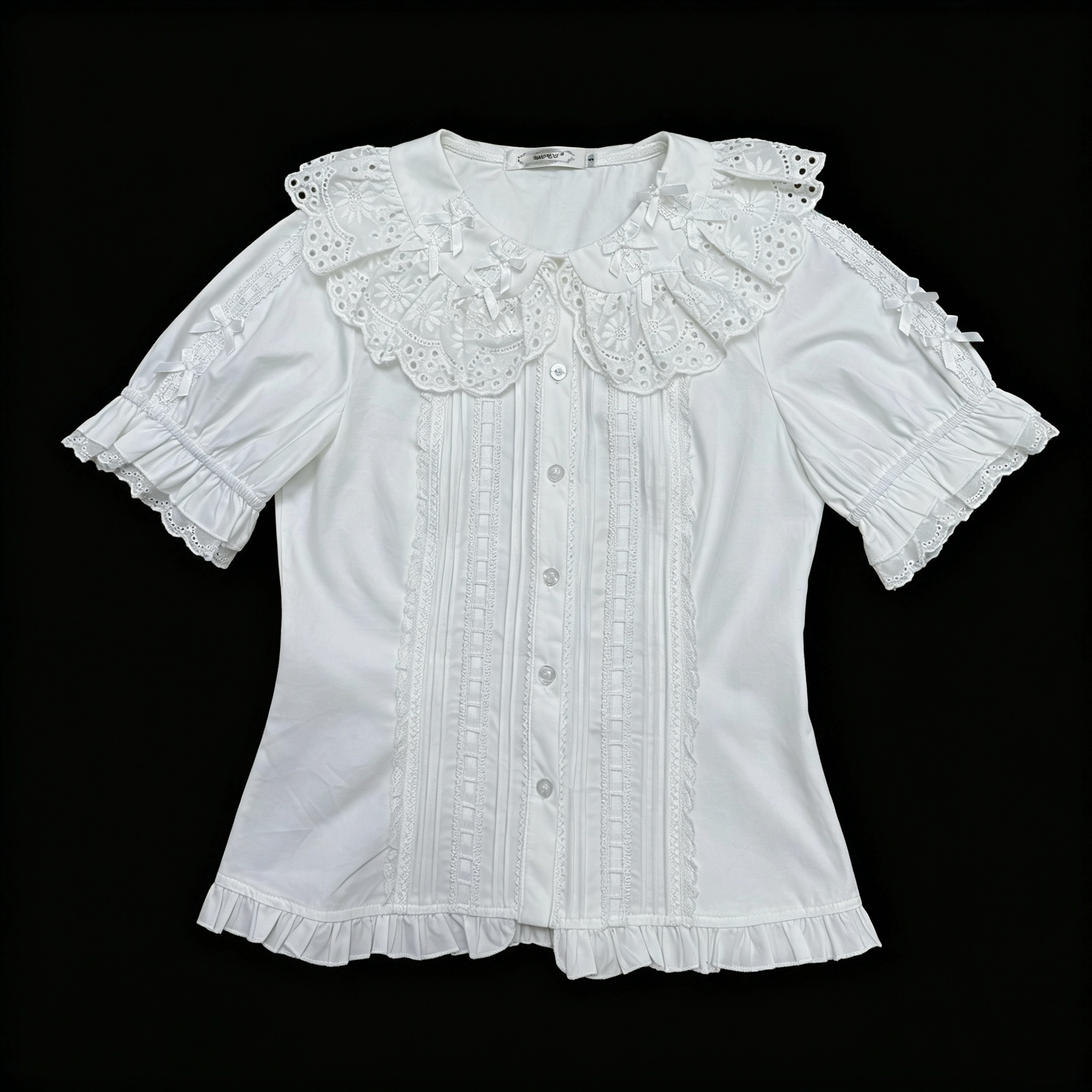 Sunflower - Sweet Lolita Peter Pan Collar Blouse, Cotton Fabric