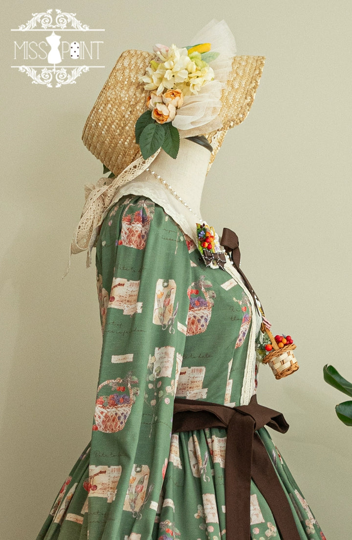 (Buyforme)Miss Point~Forest Lolita Lantern Sleeve OP Casual Dress