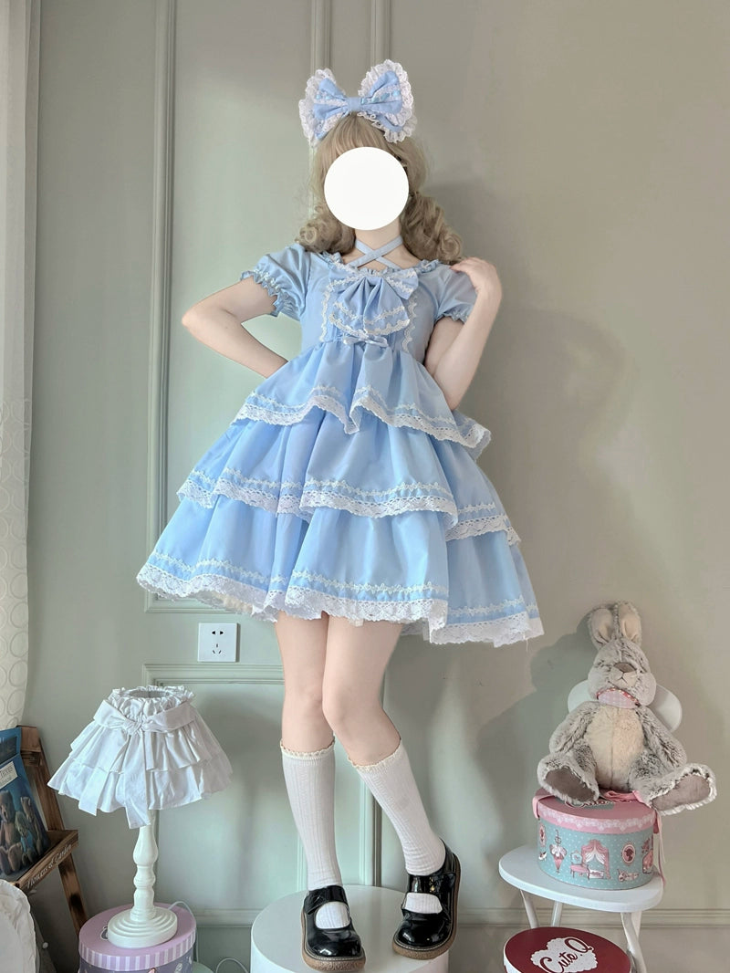 Sugar Girl~Sweet Lolita OP Dress Detachable Sleeves   