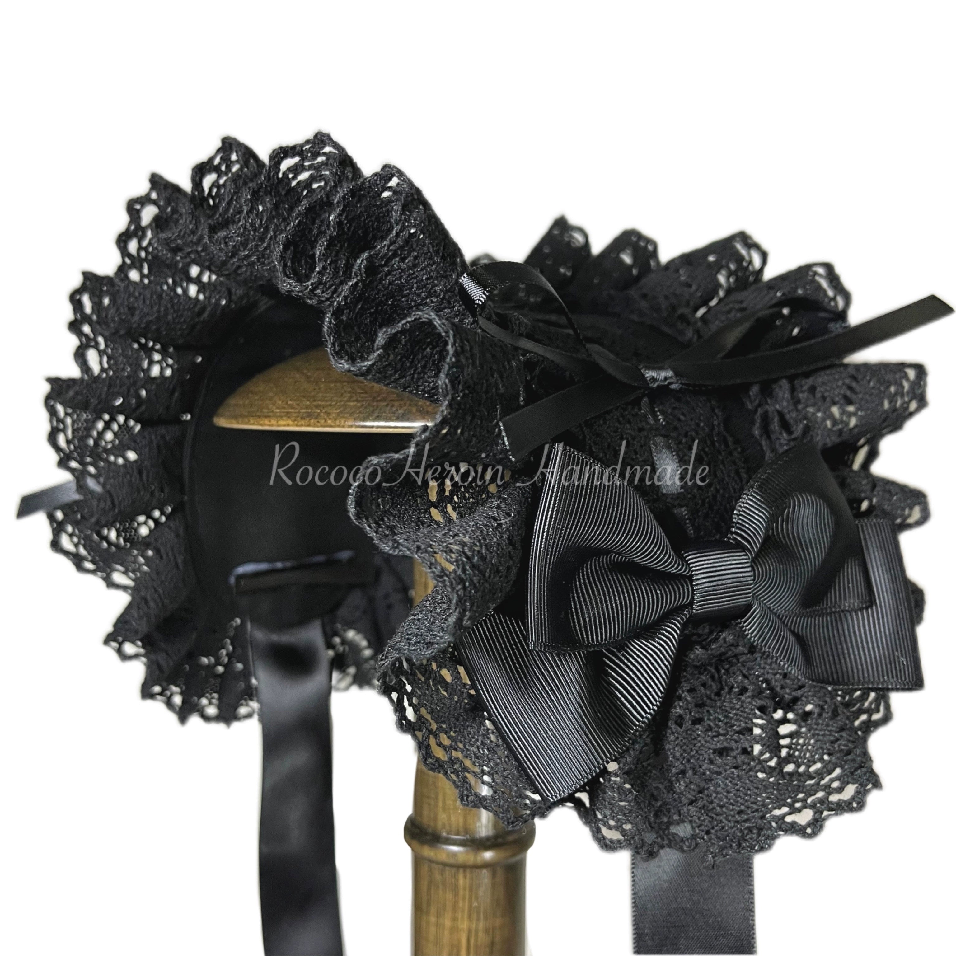 RococoHeroine - Classic Headband in 9 Colors black x black
