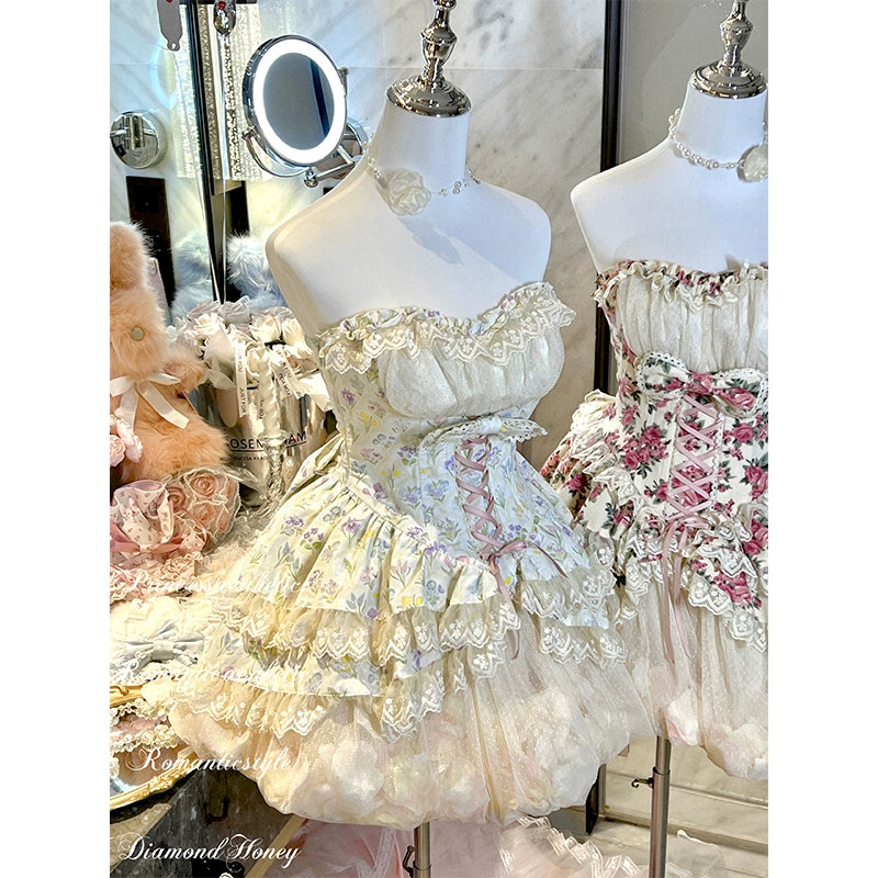 Diamond Honey - Sweet Lolita JSK Dress Sleeveless Dress for Spring Summer