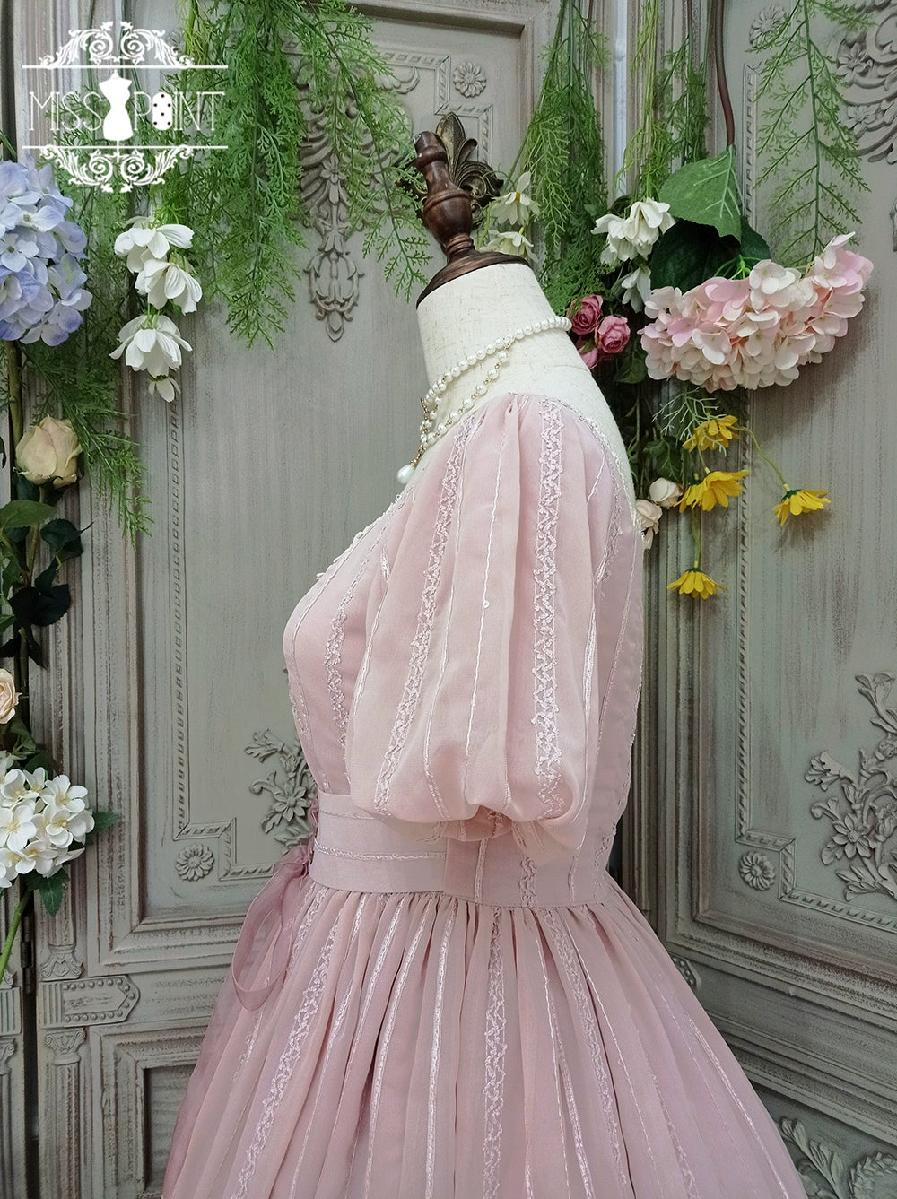 Miss Point - Tulip - Classic Lolita OP Dress Short Sleeve Dress Multicolors