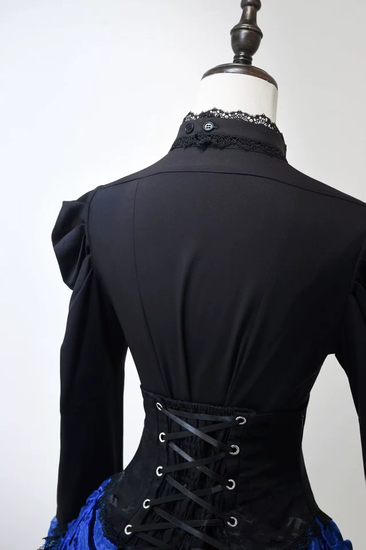 Twilight Hour - Gothic Lolita Hime-sleeve Blouse & Corset Skirt Set 45373:845734
