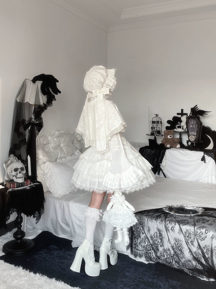 Frozen in time~Bunny Fantasy~Gothic Lolita JSK Dress Princess Sleeve Shirt