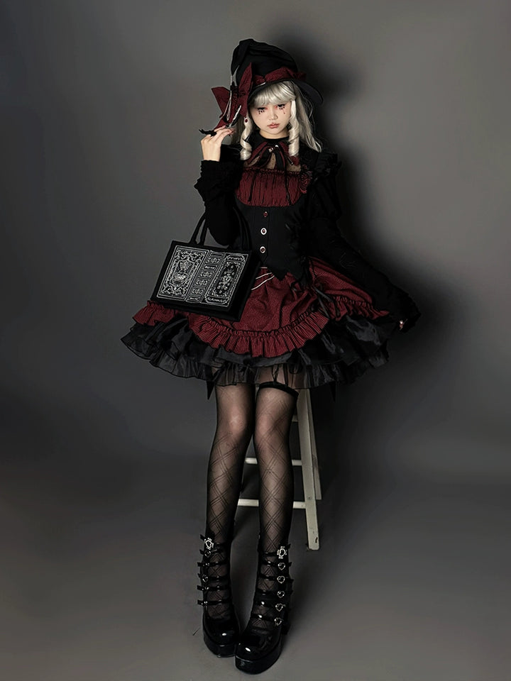 Alice Girl~Lolita Potion~Gothic Lolita Handbag Embroidered Lolita Black Bag   