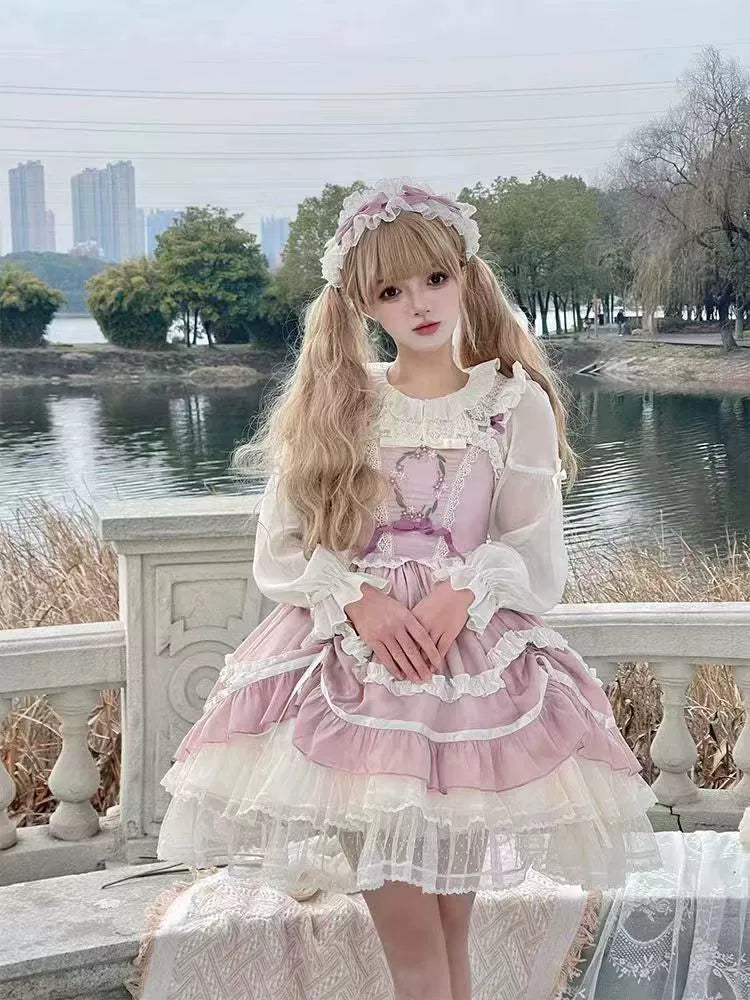 Teddy Bear~Sweet Lolita Cardigan Long Sleeve Kawaai Lolita Cape Rabbit Ear