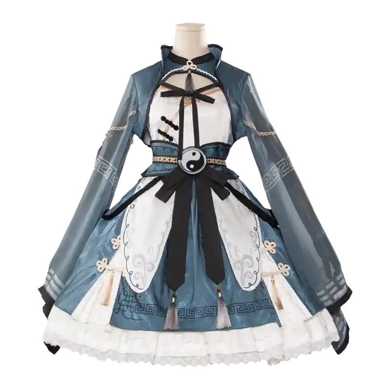 OCELOT~Qi Lolita JSK Suit Chinese Taoism Lolita Dress Set 40644:671926