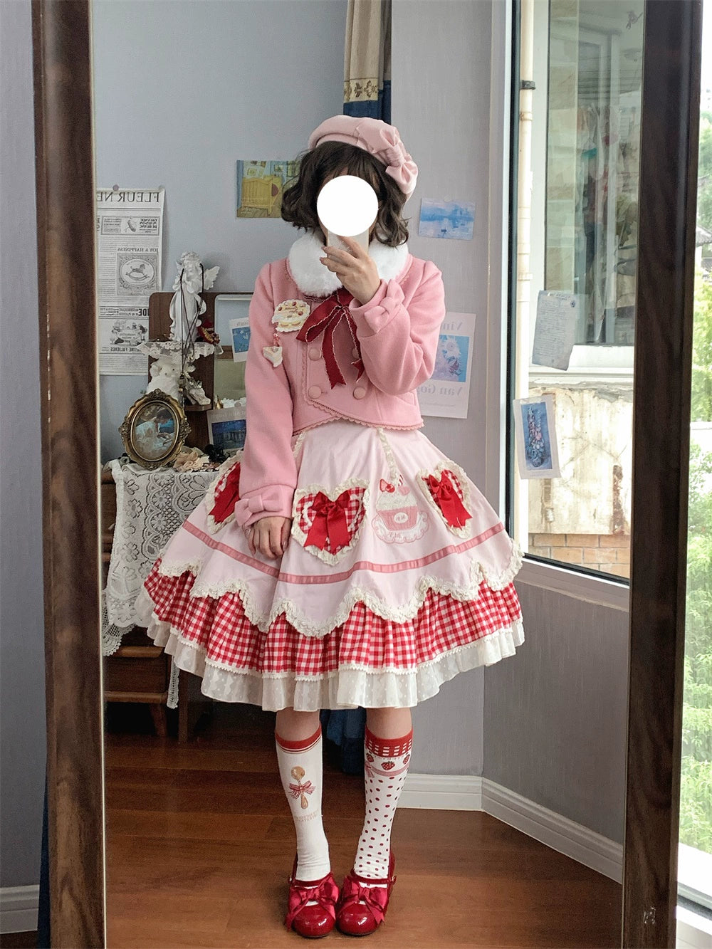 LeMiroir - Winter Solstice - Elegant Lolita Winter Short Coat & SK 44069:794283