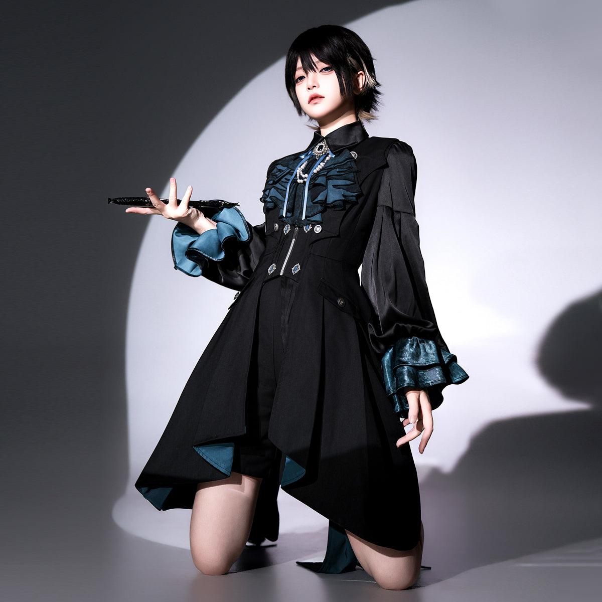 Designer's Gift - Mystique Melody - Ouji Lolita Shorts, Prince Long Vest 42738:751329